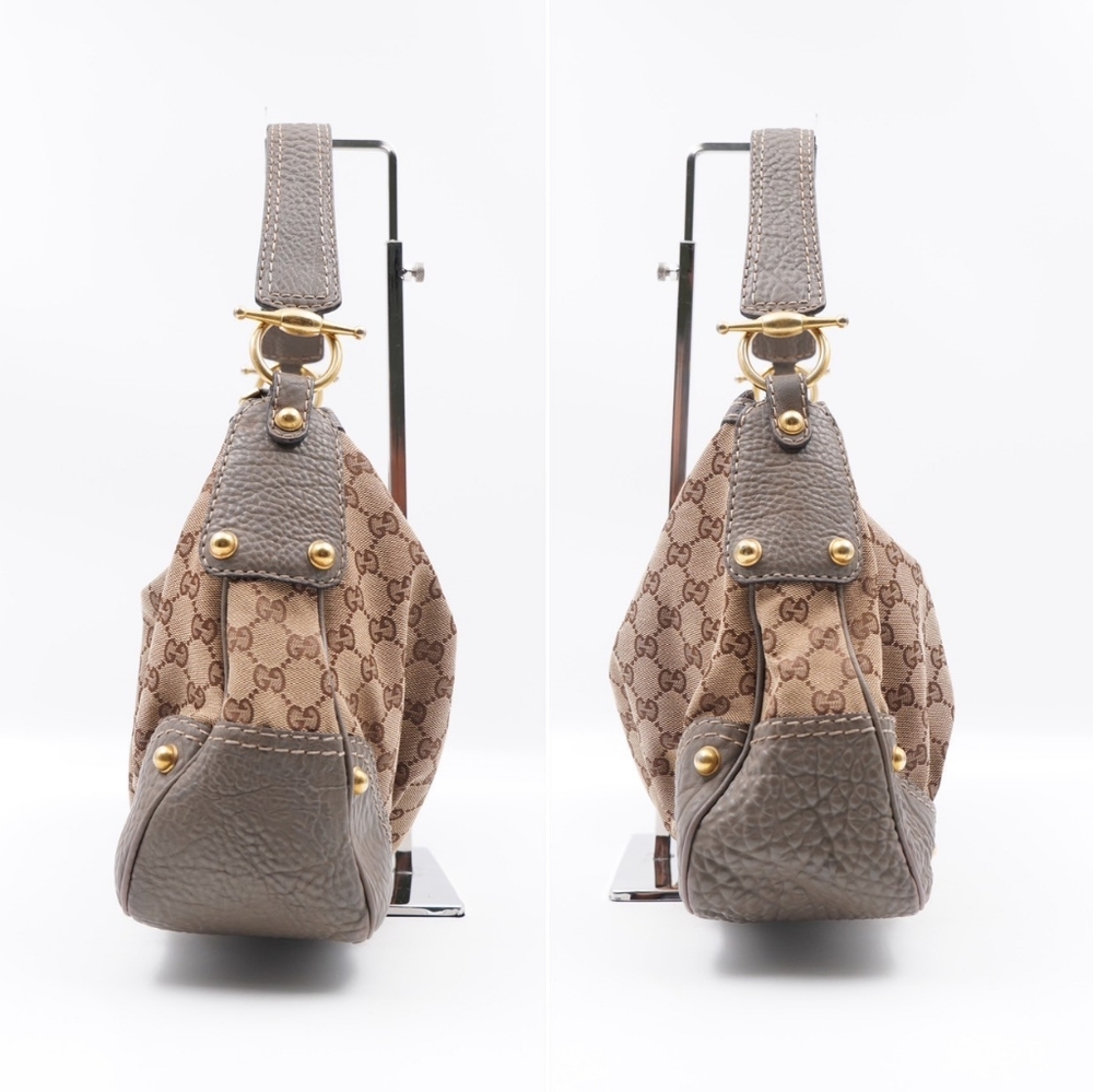 GUCCI Monogram Jockey Hobo - Picture 4 of 14